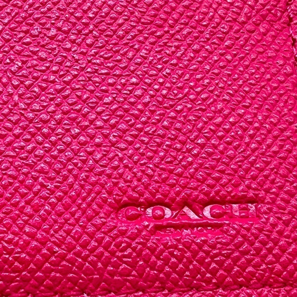 Coach brown leather signature Charlie C snap wallet pink interior A1532 … - Picture 13 of 16